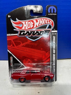 1/64 HOT WHEELS GARAGE REAL RIDERS 13/15 63 PLYMOUTH BELVEDERE 426 MAX WADGE RED
