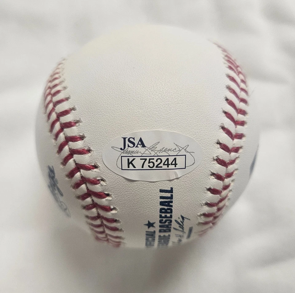 Rocky Colavito Signed MLB Baseball JSA - Image 2 of 2
