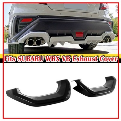 Exhaust Pipe Cover Trim 2pcs 22+ Painted Black Fits Subaru WRX VB 5th 4D Sedan