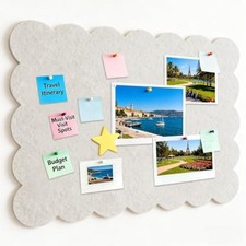 Felt Bulletin Board Large Photo Display Board  For Office Home Classroom