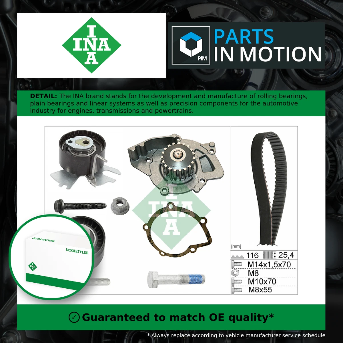 Nobrandname TCK343 PowerGrip Premium Timing Belt Component Kit - View #9