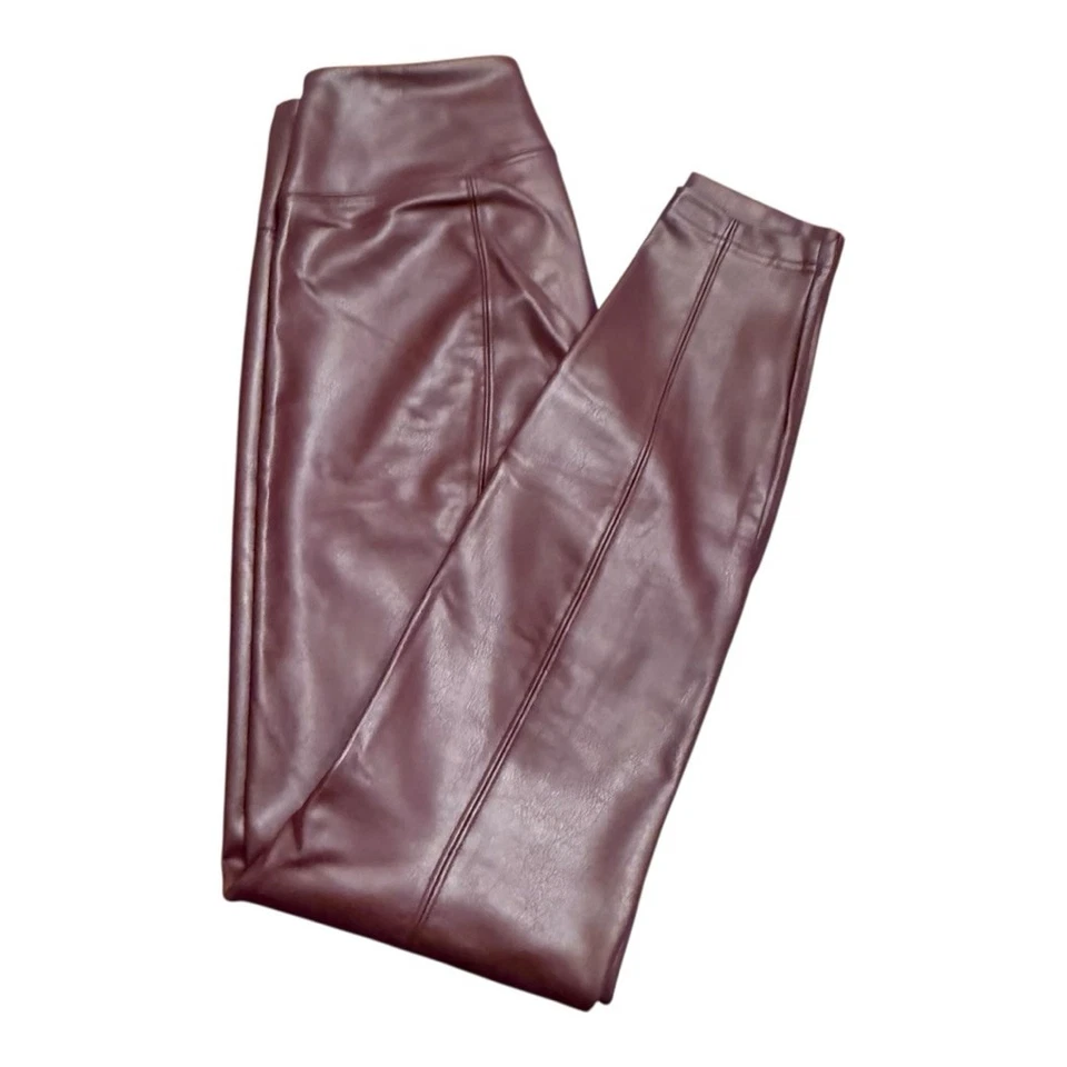 女式白宫黑市高腰跑道打底裤 6 码勃艮第色 — 第 4/4 张图片