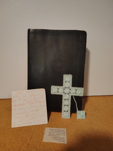 1917 Scofield Reference Bible Oxford Leather w/ 1918 Owosso MI History Notes