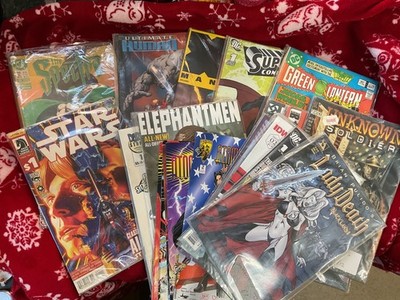 large box of comics joblot bundle , Vintage Retro  , First Issues , Bagged Sets