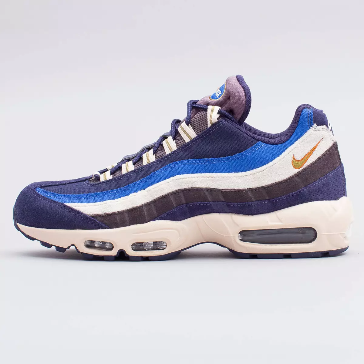 Nike Air Max 95 Premium Blackened Blue Light Cream Trainers Shoes