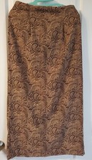 Vintage Studio C Brown And Beige Maxi Skirt Size 8