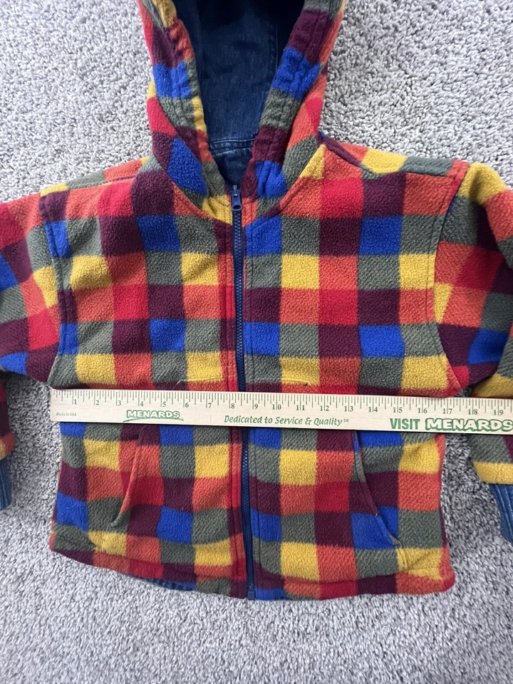 Gymboree Vintage Color Block Hoodie Jacket Size XL Rainbow Tag Colorblock - Image 2 of 4