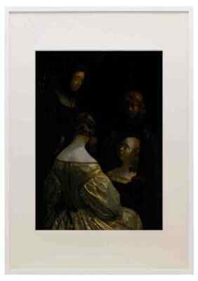 Borch Ii Gerard Ter Woman At A Mirror 5 A3 A4 Framed Print Picture