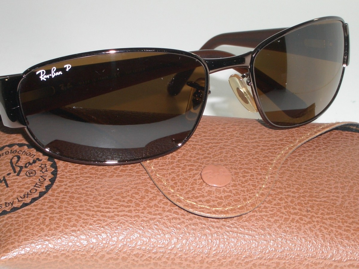 RAY BAN RB3141 LEATHER II 60[]18mm BROWN TONE POLARIZED