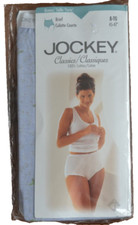 Women's Jockey Classics Cotton Brief Size 8-TG BLUE FLORAL NOS Hips 45-47" Vtg