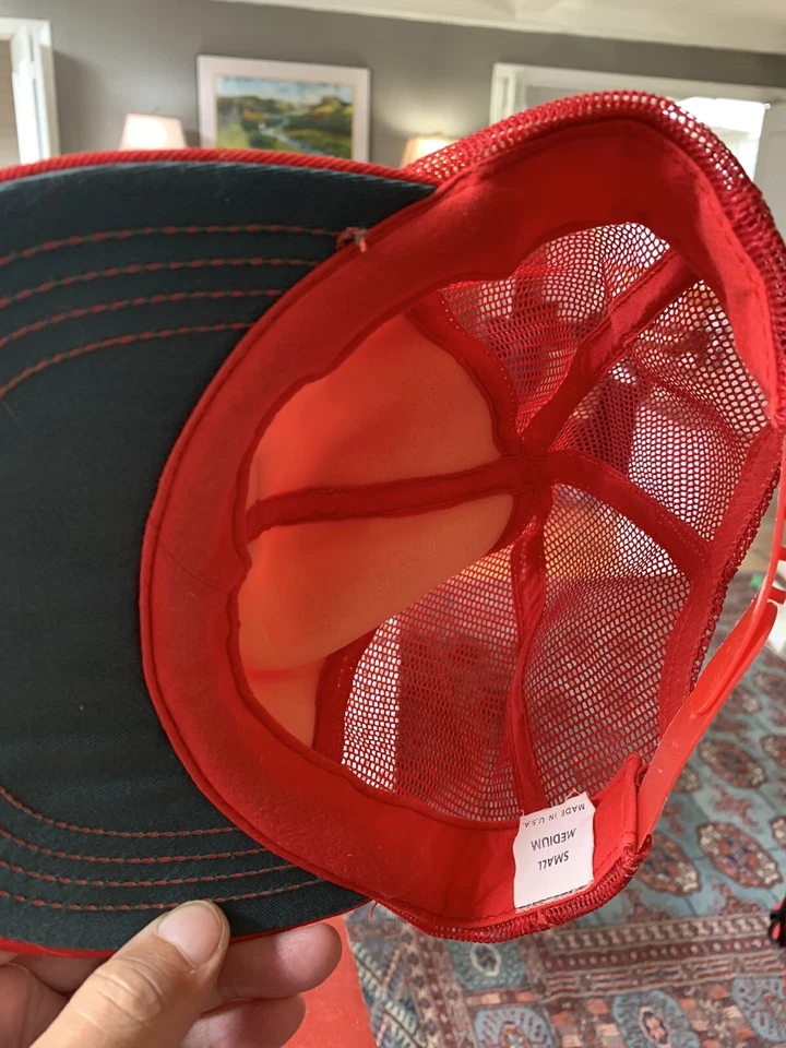 Sombrero parche pesca garra de águila vintage, gorra trasera a presión, excelente estado, hecho en EE. UU. Foto 4 de 4