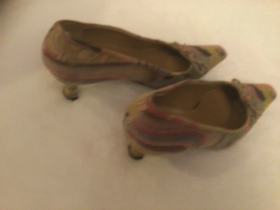 Zapatos de Vestir Vintage Funky Mod Stuart Weitzman Tacones Años 70 Años 80 Talla 8.5 Usados en Excelente Condición Foto 4 de 4