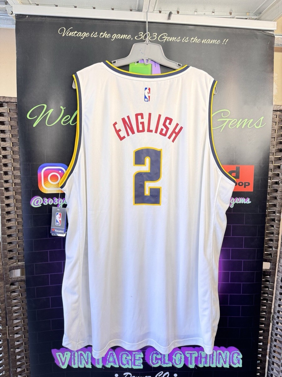 NWT RARE Denver Nuggets #2 Alex English NBA Basketball Jersey NEW