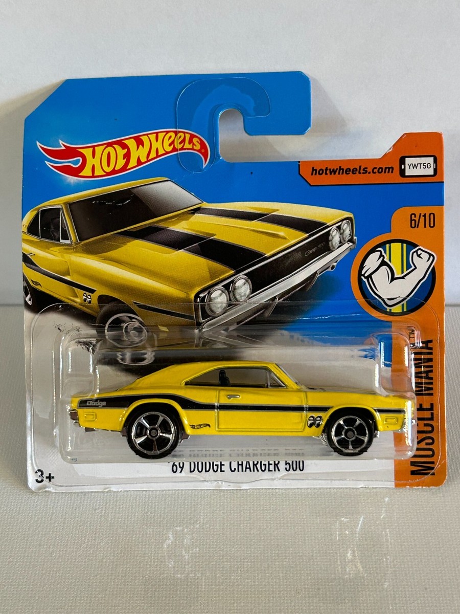 Hot Wheels 2017 SHORT CARD '69 Dodge Charger 500 Muscle Mania 6/10