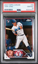 2023 Topps Chrome Josh Jung Rookie RC #93 PSA 10 Gem Mint Texas Rangers