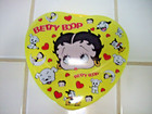 Betty Boop 1999 Rare Heart Shaped Metal Lunch Box Tins - (3)Yellow, Pink, Purple — photo 2