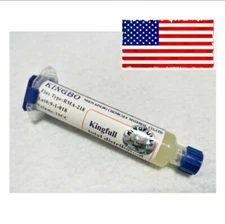 TWOpcs RMA-218 Flux, 10cc Tube, Kingbo, Rosin Mildly Activated (RMA)
