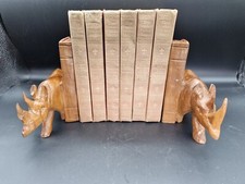 Vintage wooden rhino bookends Besmo product Kenya