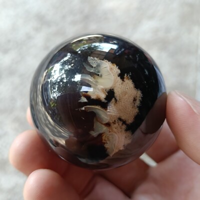 72 gr 50 mm Indonesia Sumatra Amber Sphere Polished Rough Raw Stone Gemstone 22