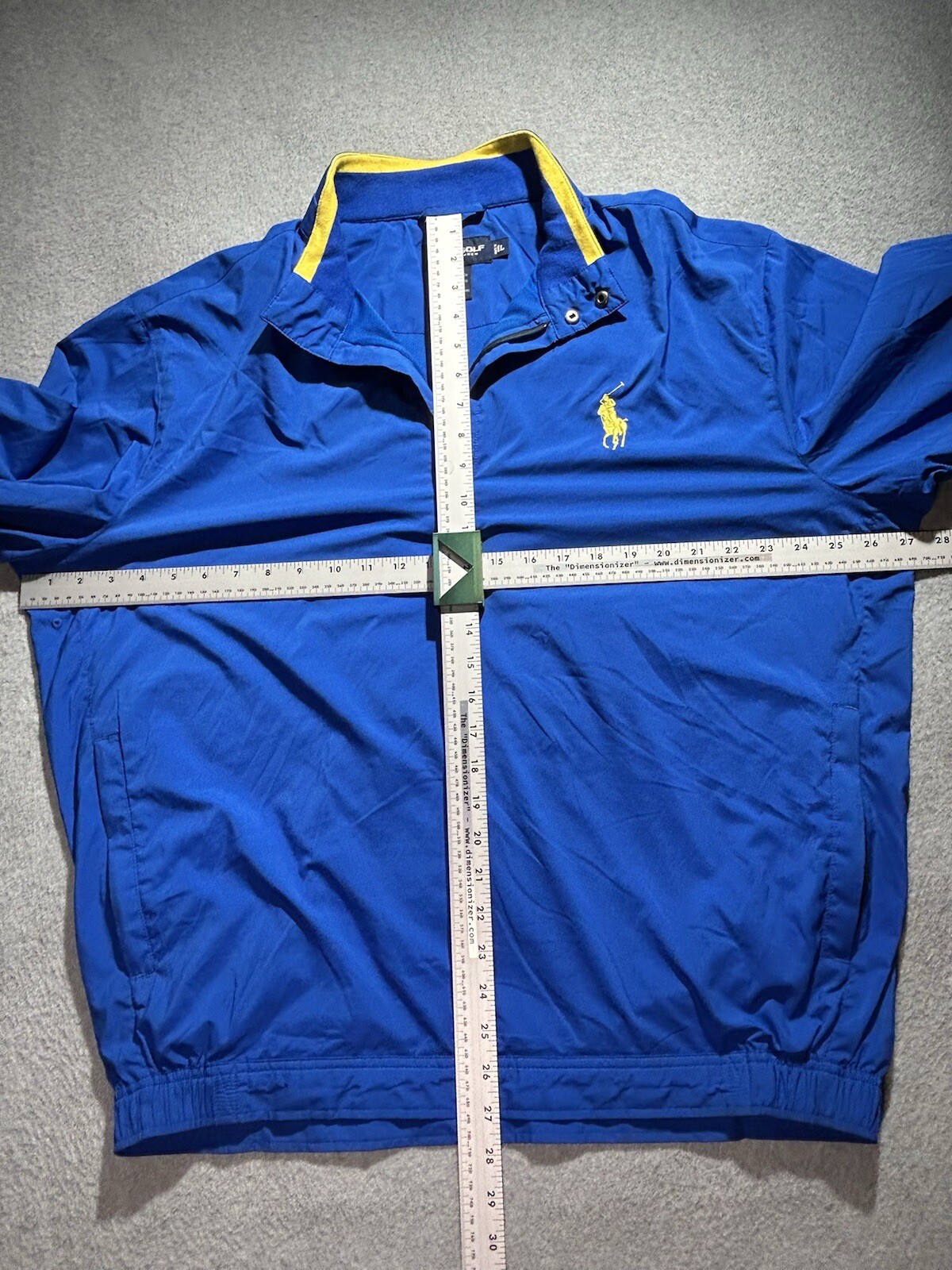 Polo Golf Ralph Lauren Maglione Primaverile Uomo Grande Performance Maglia Big Pony Blu