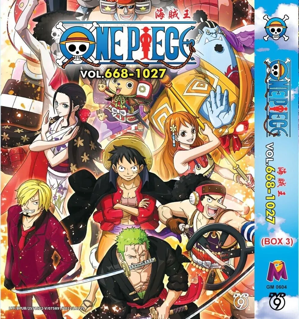 Anime Dvd ONE PIECE VOLUME.331-667 (BOX 2) ENGLISH DUBBED & ALL REGION BOX  SET