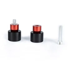 2X Protective Sliders Crash Bar End Balls Engine Guard Protector M12 for Harley