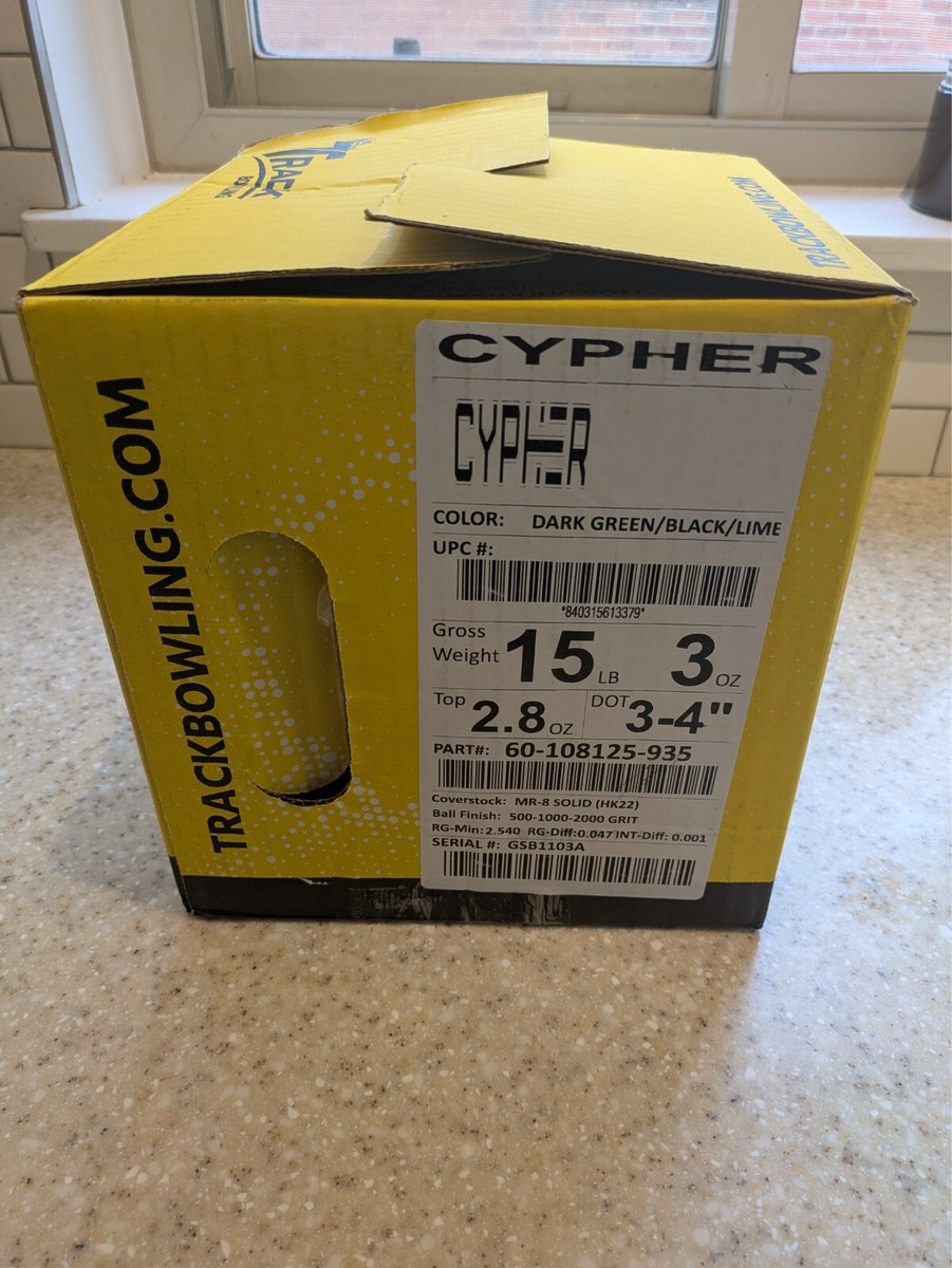 Track Cypher Solid - Bowling Ball - 15 lb - NEW IN BOX | eBay