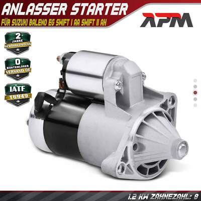 Anlasser Starter 1.2KW 8 Zähnez. für Suzuki Baleno EG Swift I AA Swift AH Wagon