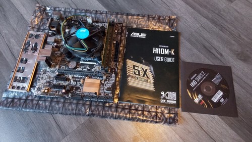 ASUS H110M-K Micro ATX Motherboard with CPU, Heatsink and 4 GB RAM Bundle.