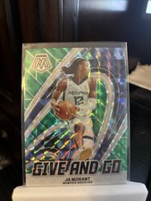2023-24 Panini Mosaic - Give and Go Ja Morant #9 Green Mosaic Prizm