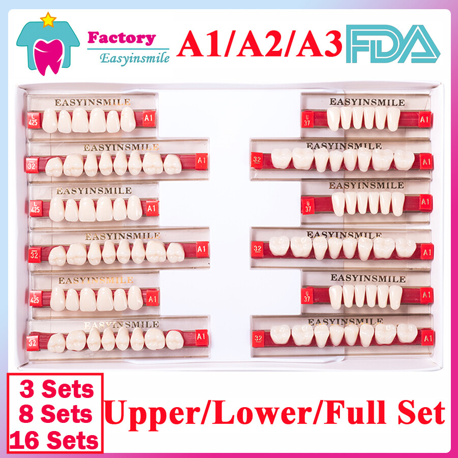 その他 Forelabs denture teeth A2 Dental Acrylic teeth Denture resin teeth Full set Anterior A1/A2