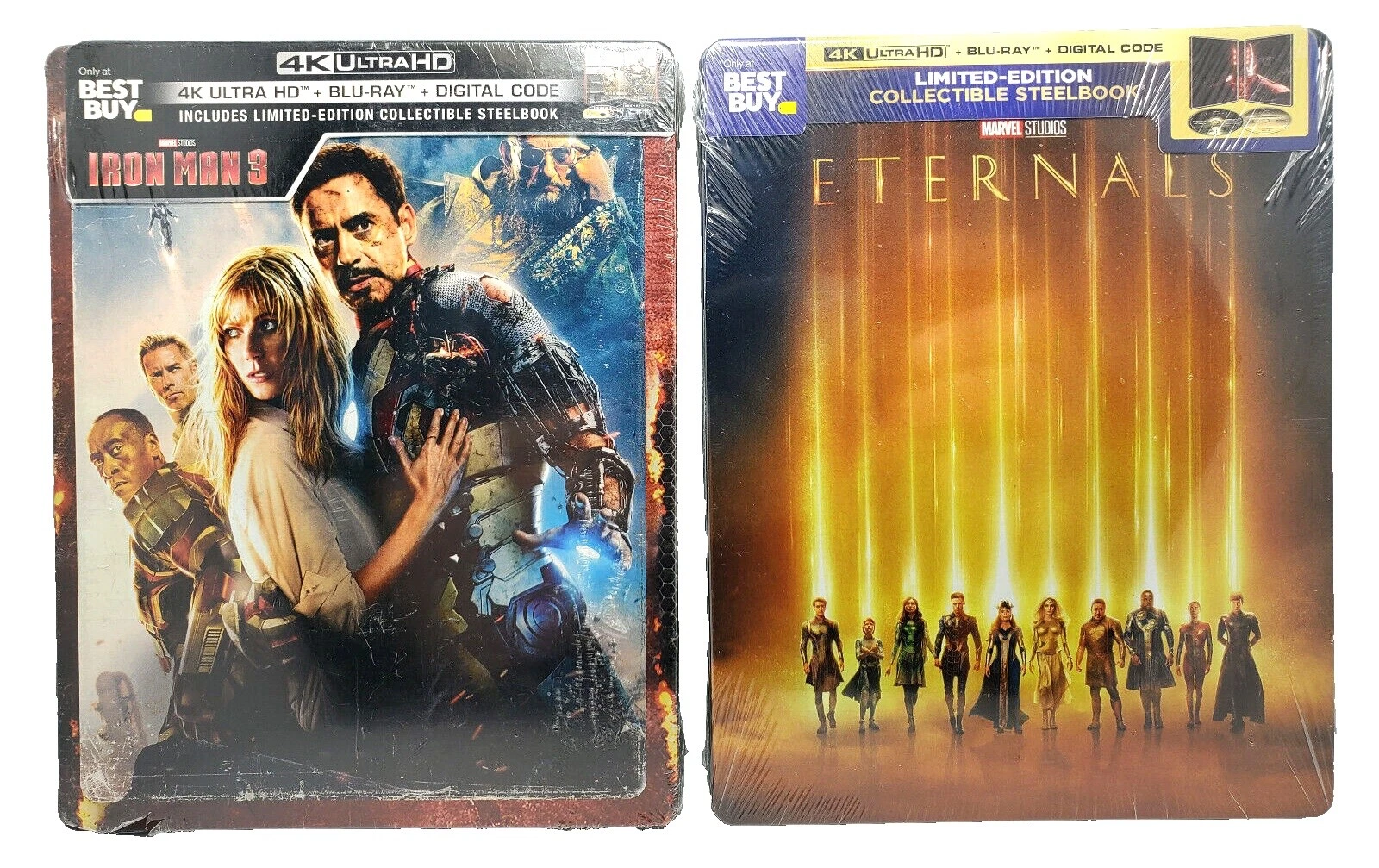 Steelbook acción Iron Man 3 DVD y Blu-ray