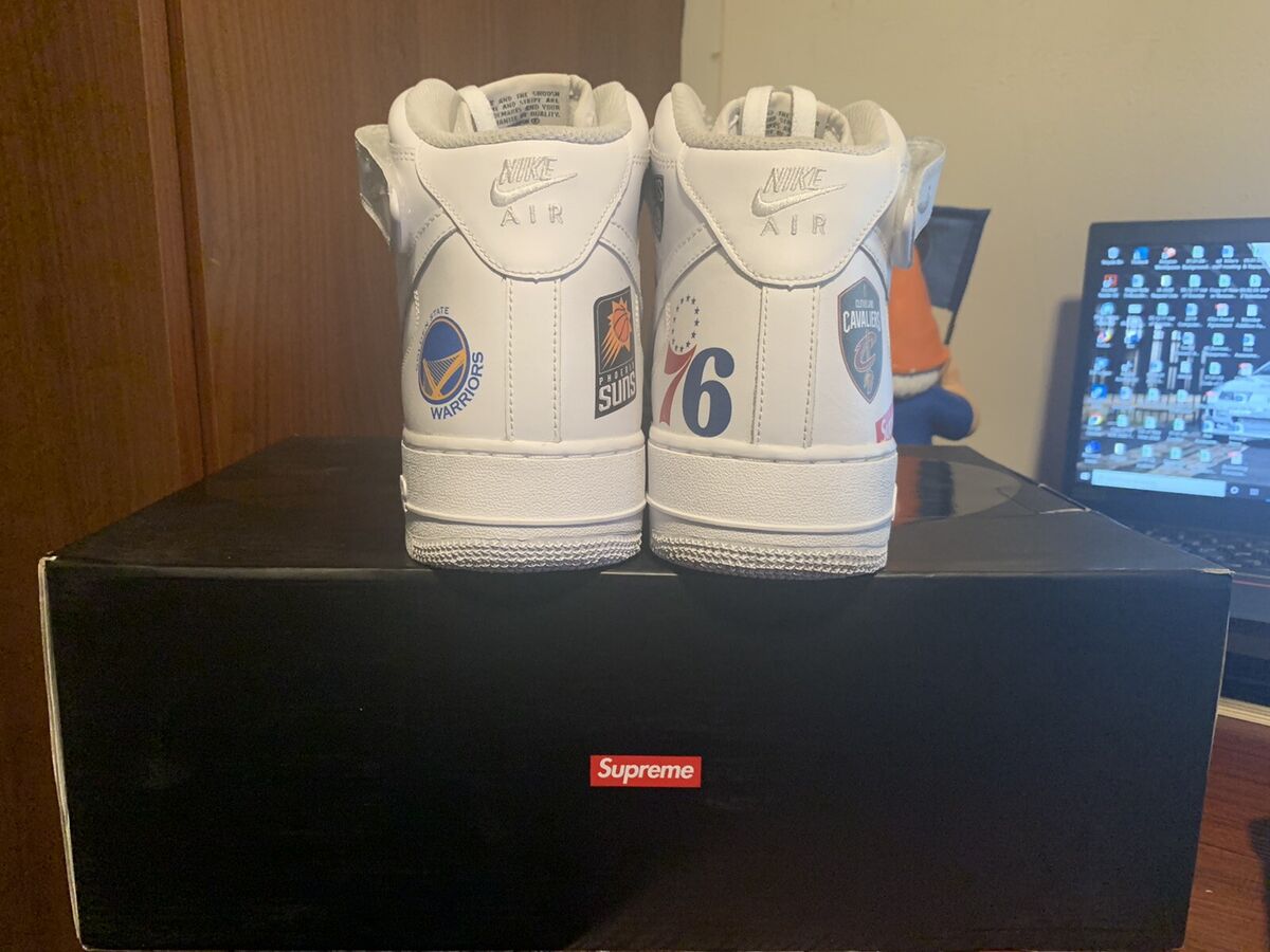 Air Force 1 Mid NIKE x SUPREME x NBA White (AQ8017-100) Size Air Force 1 Mid NIKE x SUPREME x NBA White (AQ8017-100) Size
