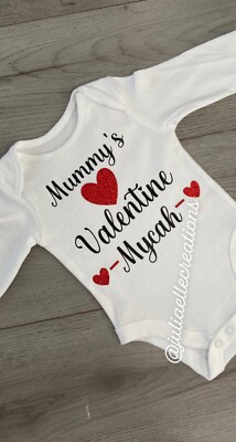 Personalisierte Baby Weste kurz/langarm beliebiger Text