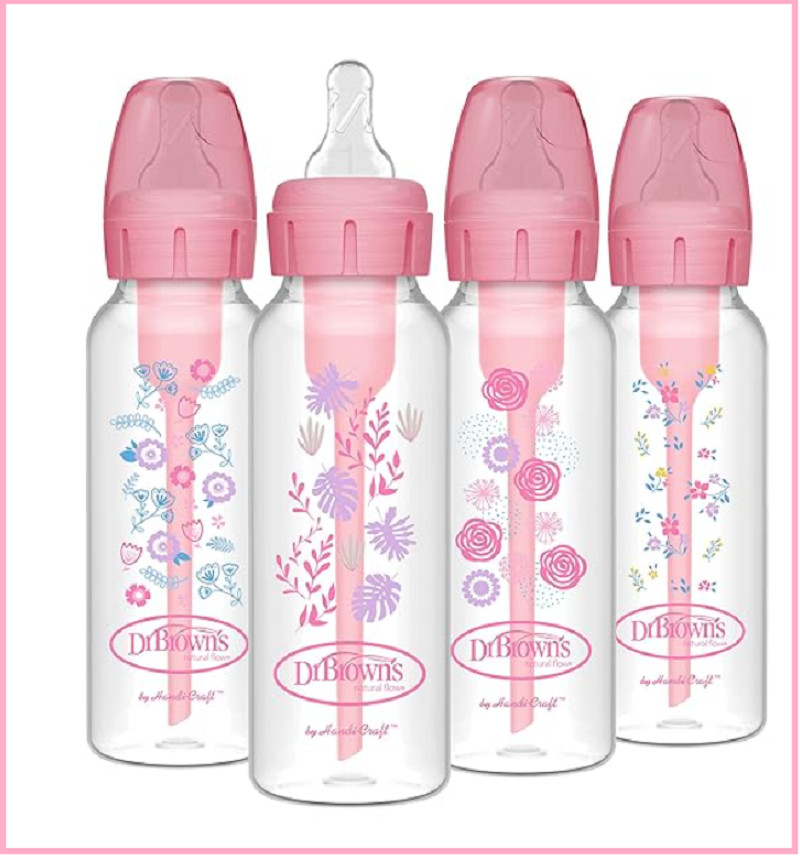 Dr. Brown's Options+ Baby Bottles, 8 oz/250ml, Narrow Bottle