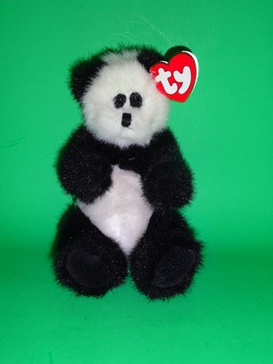checkers panda beanie baby