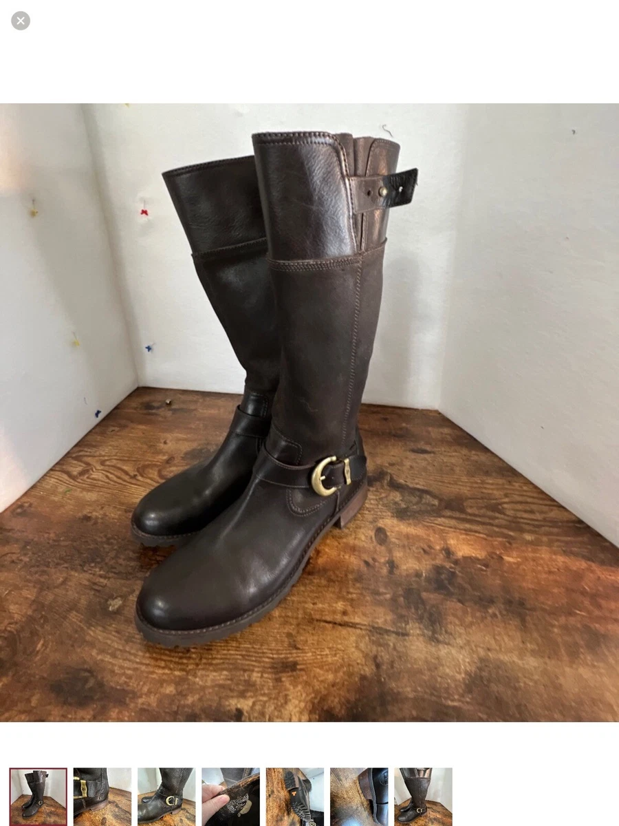 Timberland Earthkeepers S9.5 Bethel Brown Leather Women s Tall Knee High Boots