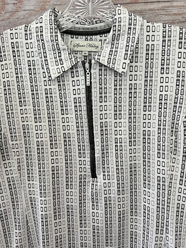 Sport Haley Golf Polo White/Gray/Black 1/4 Zip Front STRETCH Women's Medium - Picture 5 of 10