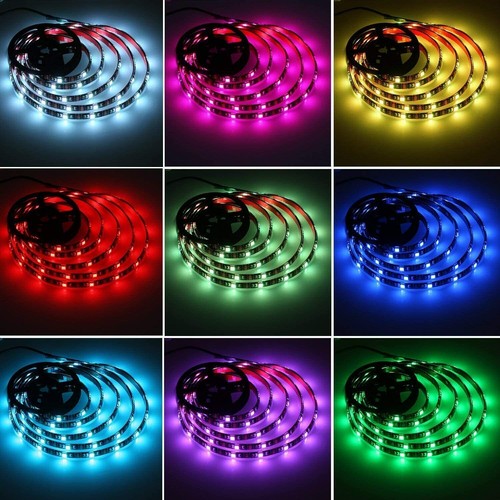 1M-5M Batterie Betrieben LED Streifen 5050RGB Stripe Mehrfarbige Band Licht DHL - Bild 12 von 17
