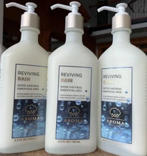3 (THREE) REVIVING RAIN 6.5oz Aroma LOTION Bath and & Body Works