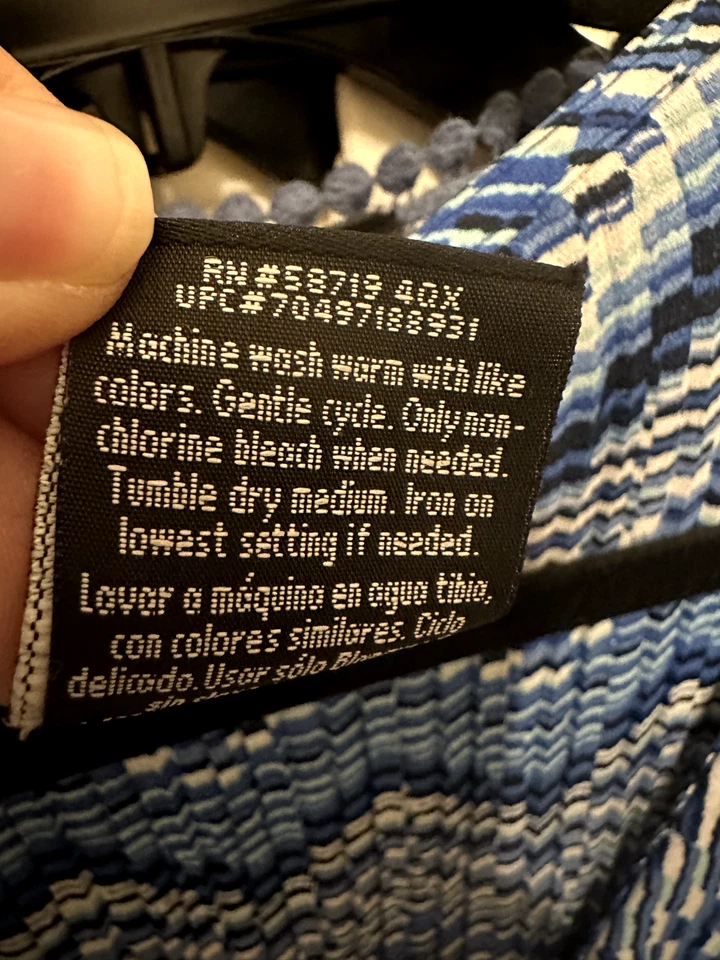 Top Vintage George Mujer Rayas Volantes Talla 2X Y2K Retro Western Artístico Boho Foto 3 de 4