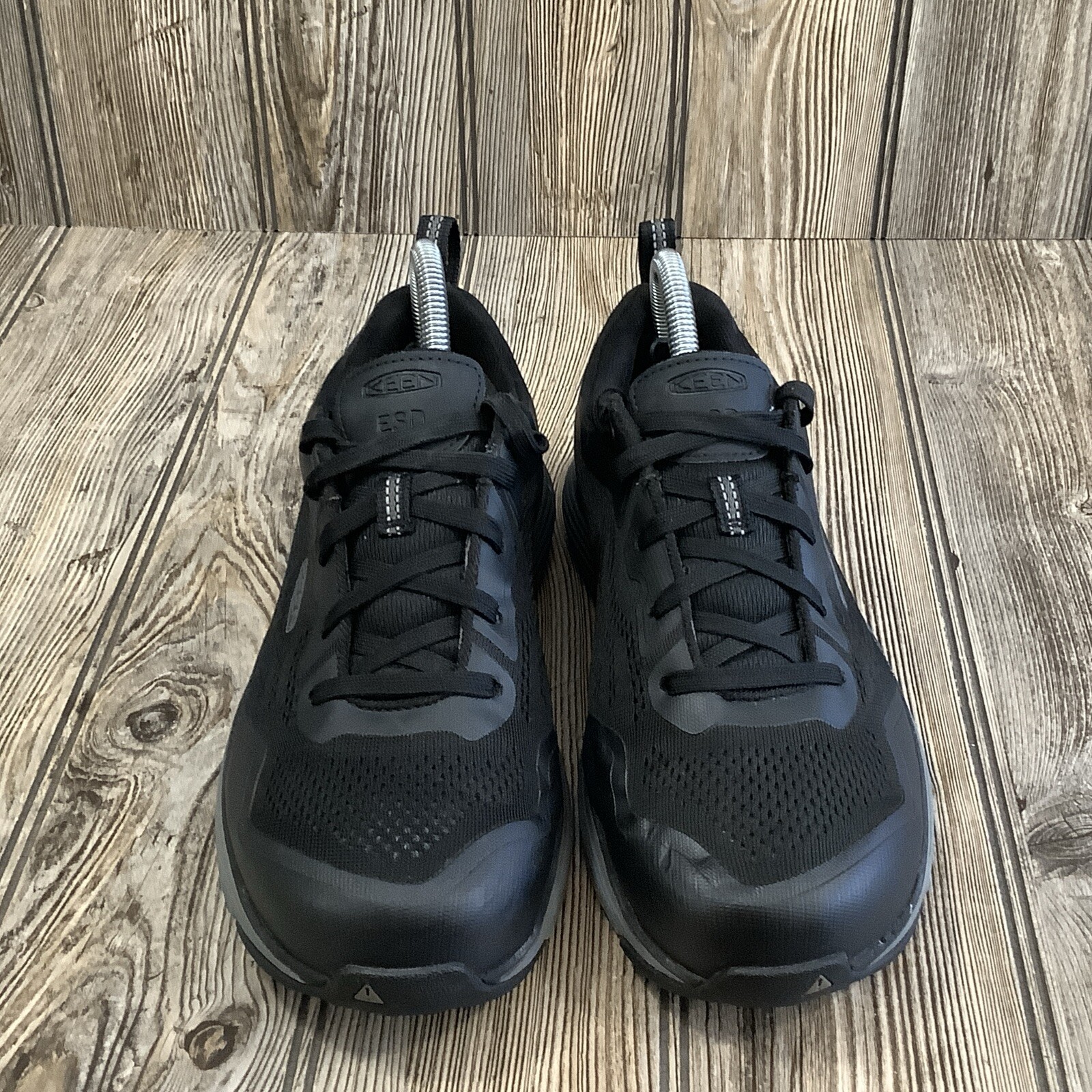 Scarpe sneakers da lavoro KEEN donna Utility Sparta 2 punta morbida maglia nera taglia 8M