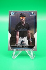 (3 Cards) 2023 Bowman Chrome Prospects #BCP-184 Janero Miller Miami Marlins LW7