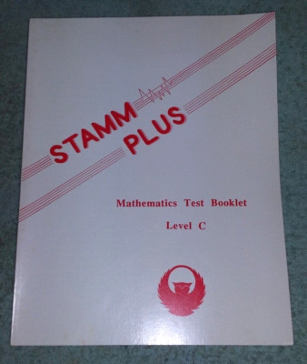 Stamm Plus -Mathematics Test Booklet Level C 4.5/M/8-89