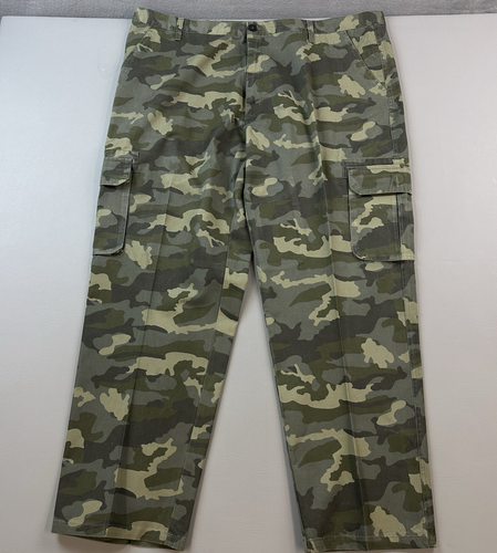 Jeanetix Pants Mens 46 48x33 Green Camouflage Baggy Wide Leg Cargo Hip Hop