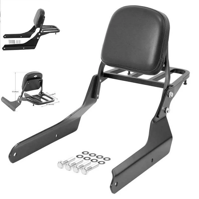 Respaldo barra portaequipajes Sissy apto para Honda Shadow Spirit 750 VT750C2 07-14 EE. UU. Foto 3 de 4