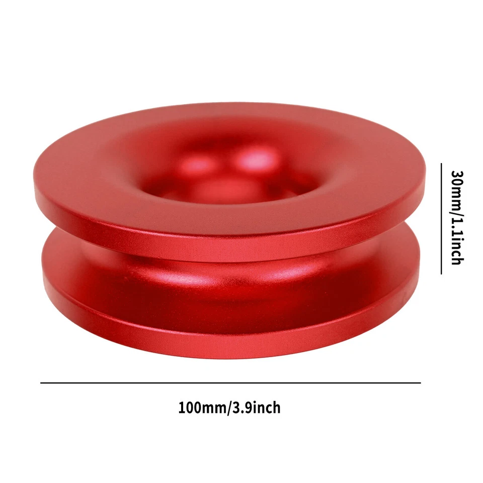 Winch Snatch Recovery Ring 41000 lbs Fits For Soft Shackle ATV UTV Rcovery Red X Foto 3 de 4