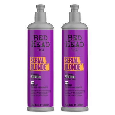 Bed Head by TIGI Serial Blonde Conditioner für beschädigtes Blondhaar 400ml, 2er Pack