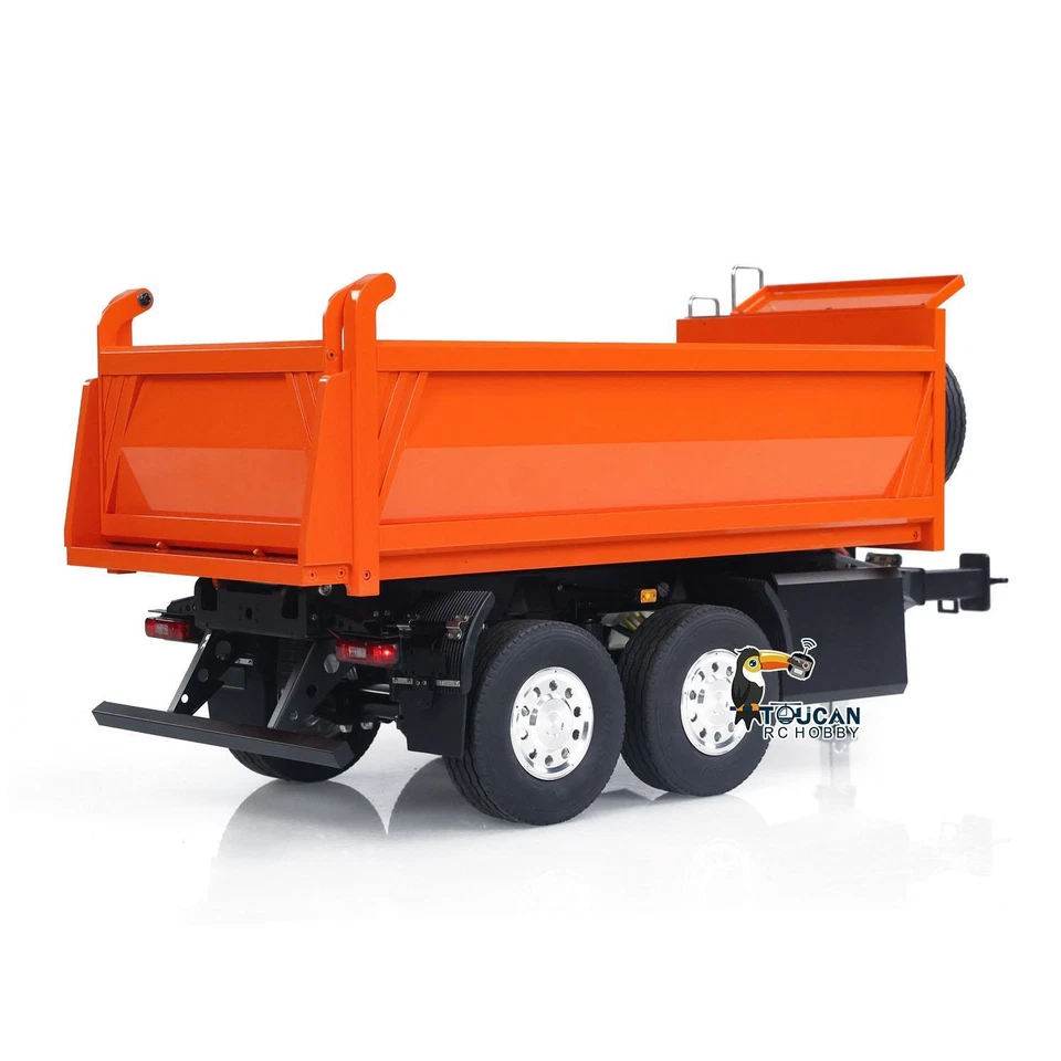 LESU 1/14 RC Trailers 2-Axle Metal Electric Hydraulic Self-dumping Full Trailer - Image 3 of 4
