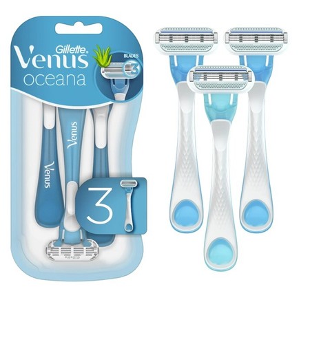 3x Gillette Oceana Disposable Razors - Imagen 5 de 6